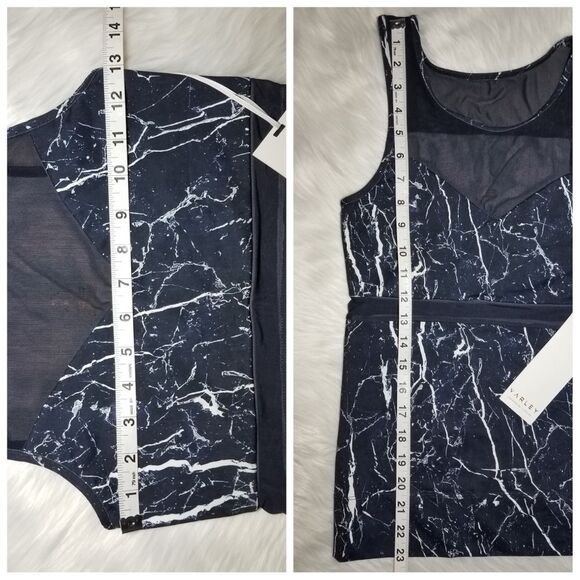NWT|Varley Blue Mesh Marble Exercise Vest, XS - Picture 6 of 7